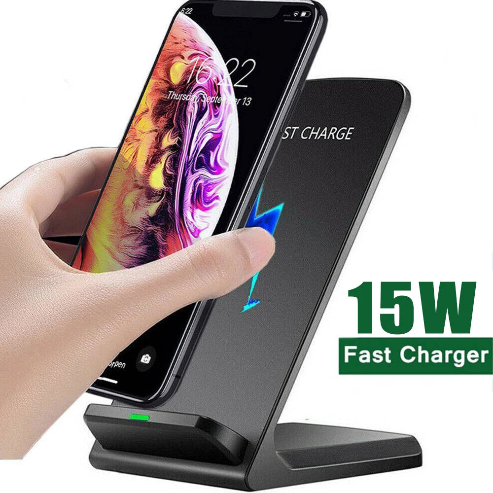 New 100W Wireless Charger Stand For iPhone 14 13 12 Pro Max 11 XS XR X 8 Samsung S22 S21 S20 Type C Fast Charging Dock Station