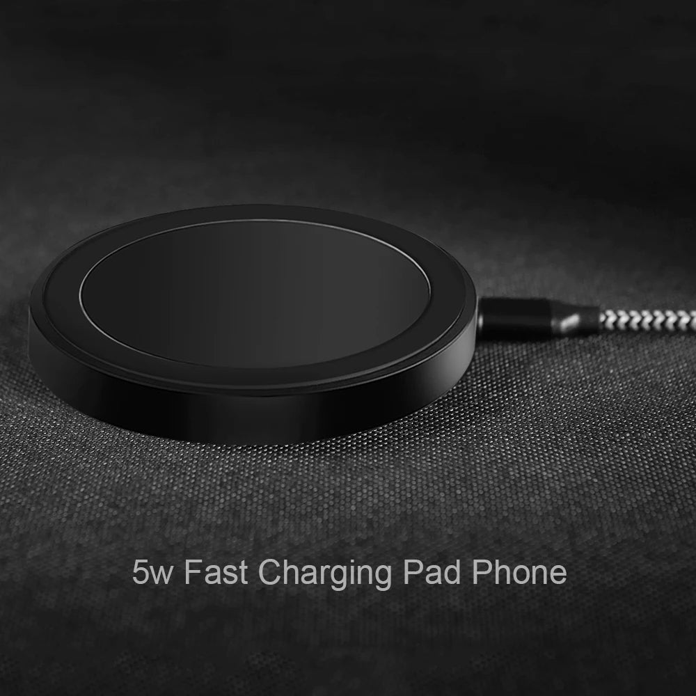 5W Wireless Charger Pad for iPhone 14 13 12 Pro Max X Samsung Xiaomi Phone Chargers Induction Fast Charging Dock Station